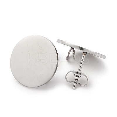 304 Stainless Steel Stud Earring Findings STAS-D371-02P-03-1
