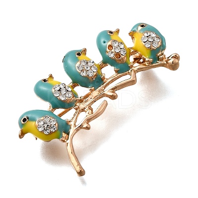 Zinc Alloy Enamel Rhinstone Brooches JEWB-V001-03A-02-1