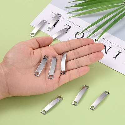 Tarnish Resistant Rectangle 304 Stainless Steel Links connectors STAS-I045-40-1