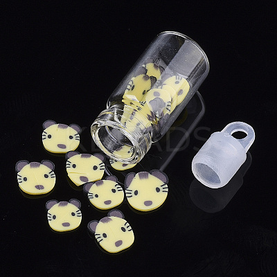 Handmade Polymer Clay Kitten Nail Art Decoration Accessories MRMJ-S046-001A-1
