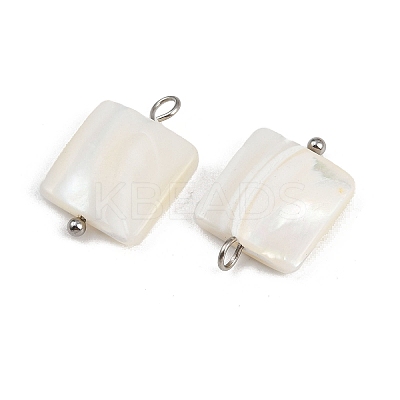 Natural Shell Square Pendants STAS-D378-38P-1