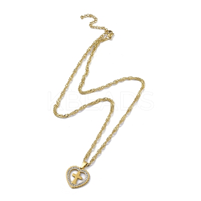 201 Stainless Steel Singapore Chain Necklaces NJEW-C042-11G-1