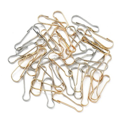 100Pcs 2 Colors Iron Keychain Clasp Findings IFIN-YW0003-38A-1