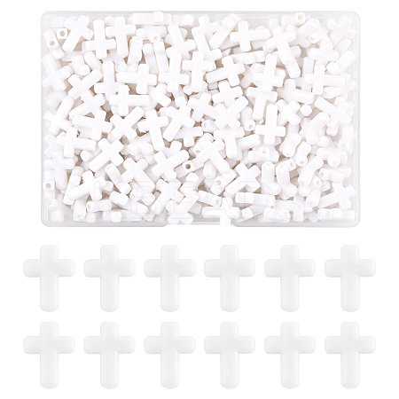 200Pcs Opaque Acrylic Beads SACR-FS0001-39I-1