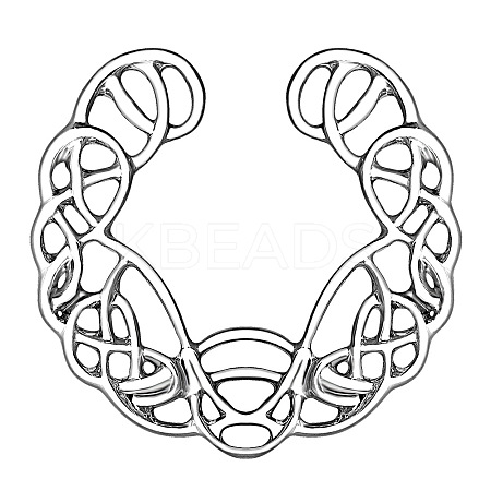 Stainless Steel Flower Clip On Nipple Rings WG76523-06-1