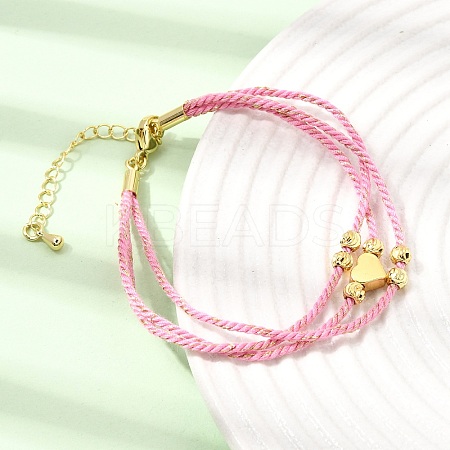 Polyester Multi-Strand Bracelets FB-CBA983F-02G-03-1