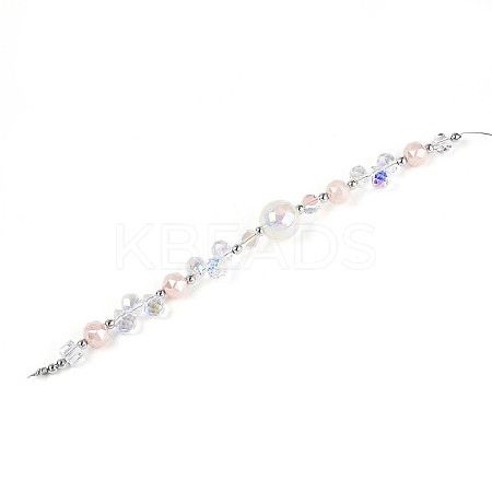 Glass and Acrylic and CCB Beads Strands MAK-T011-05G-1
