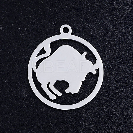 Tarnish Resistant 201 Stainless Steel Pendants STAS-S105-JN362-2-1