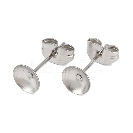 304 Stainless Steel Stud Earring Findings STAS-D389-03D-P-1