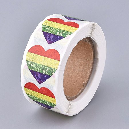 Heart Shaped Stickers Roll LS-DIY-K027-A04-1