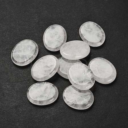 Natural Quartz Crystal Cabochons G-C166-02A-1