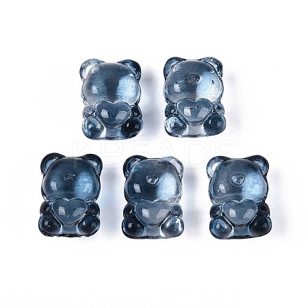 Baking Paint Transparent Glass Beads DGLA-N018-02A-1