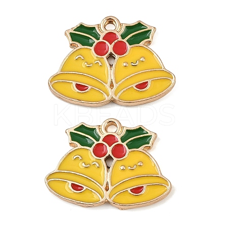 Christmas Alloy Enamel Pendants ENAM-I081-01KCG-04-1