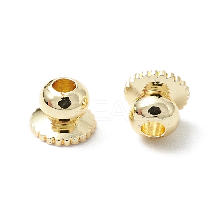 Rack Plating Brass Bead Cap KK-WH0060-03G-02-1