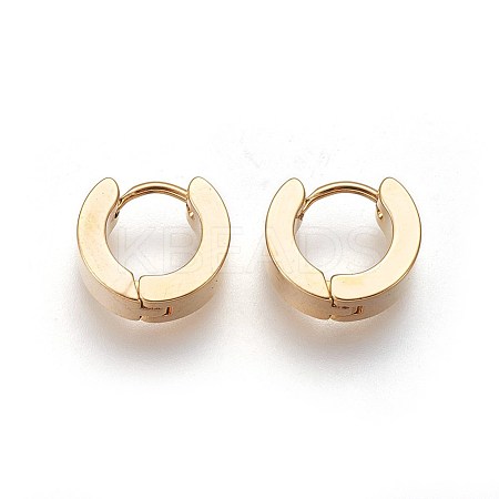 304 Stainless Steel Huggie Hoop Earrings LS-EJEW-O087-09E-1