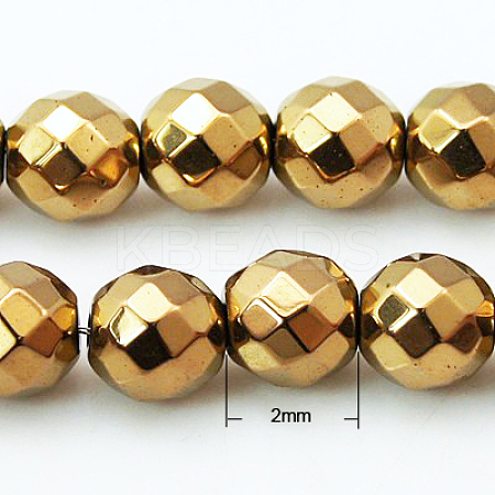 Non-magnetic Synthetic Hematite Beads Strands X-G-G092-2mm-1-1