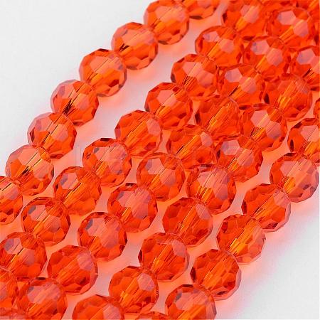 Transparent Glass Bead Strands GLAA-G013-4mm-70-1