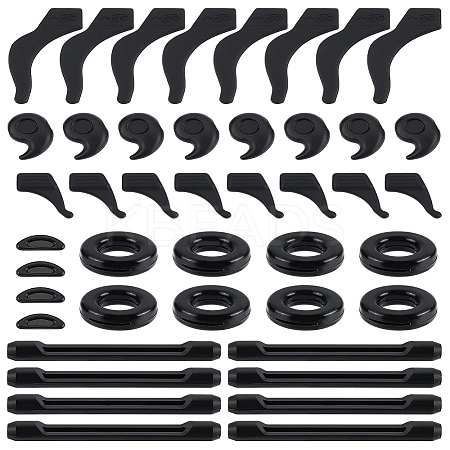 22 Pairs 6 Styels Plastic Eyeglasses Ear Grip FIND-LP0001-73-1