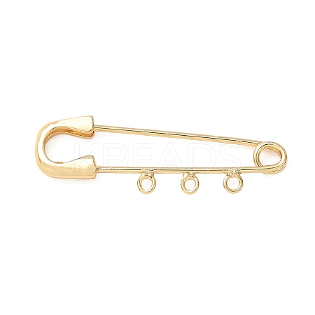 Brass Brooch Findings KK-CBA3DF0-01-RS-1