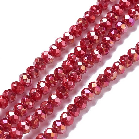 Opaque Glass Beads Strands GLAA-H022-01B-07-1