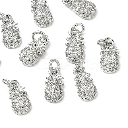SHEGRACE Brass Micro Pave Cubic Zirconia Pendants XGRQ3D148-478P-1