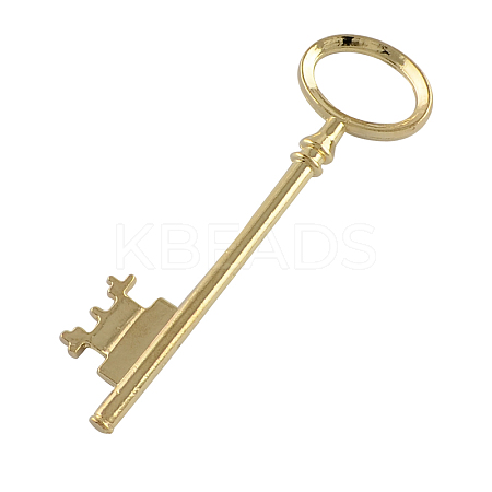 Tibetan Style Alloy Skeleton Key Large Pendants LS-X-TIBEP-S105-G-RS-1
