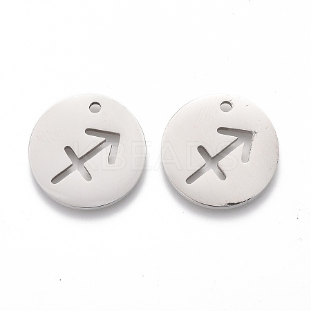 Tarnish Resistant 201 Stainless Steel Pendants STAS-Z001-B-12P-1
