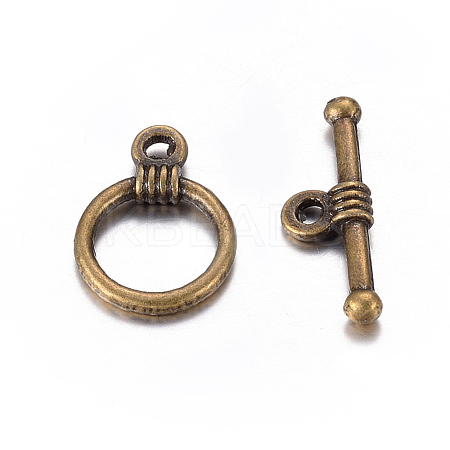 Tibetan Style Zinc Alloy Toggle Clasps LS-MLF1184Y-NF-1