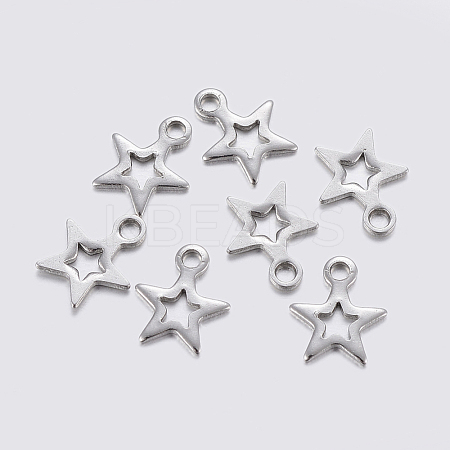 Tarnish Resistant 304 Stainless Steel Charms STAS-F159-48P-1