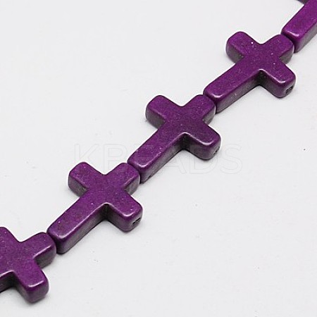Synthetic Turquoise Beads Strands LS-TURQ-G112-15x20mm-02-1