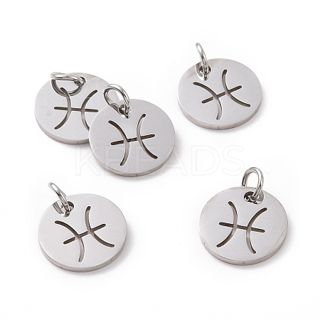 Non-Tarnish 304 Stainless Steel Charms STAS-Q201-T445-12S-1