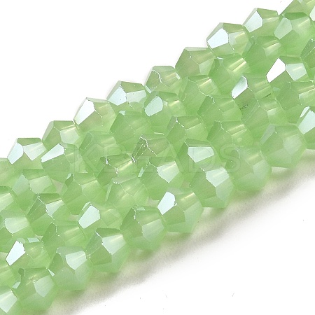 Imitation Jade Electroplate Glass Beads Strands EGLA-A039-J2mm-A01-1