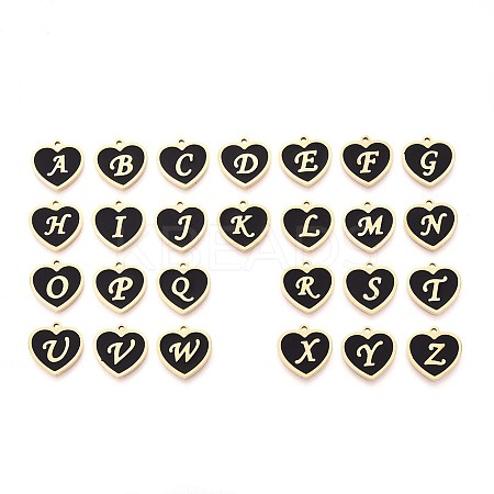 26Pcs 304 Stainless Steel Enamel Pendants STAS-T064-70G-1