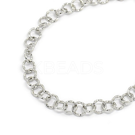 304 Stainless Steel Twisted Grain Cable Chain STAS-A028-B084P-B-1