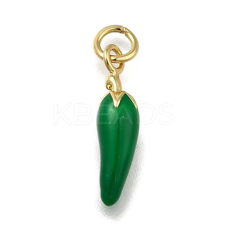 Brass Enamel Pendants LS-KK-S515-023B-G-1