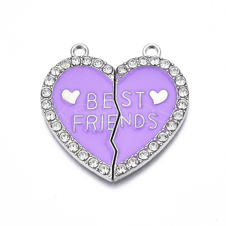 Alloy Enamel Split Pendant ENAM-S130-25C-1