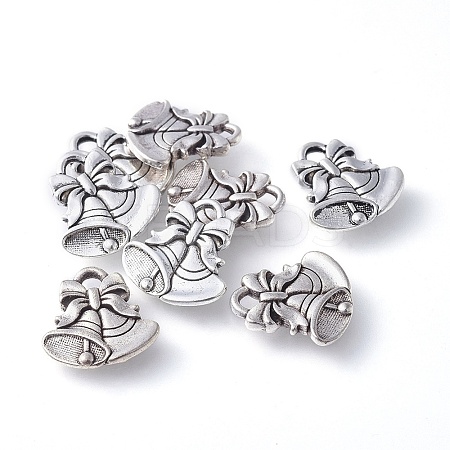 Tibetan Style Alloy Christmas Bell Pendants LS-TIBEP-GC158-AS-RS-1