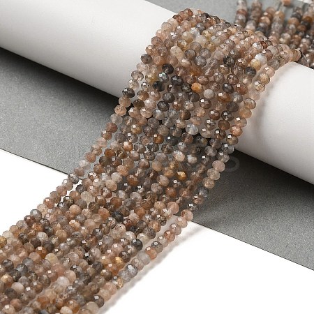 Natural Multi-Moonstone Beads Strands X-G-B074-A08-01-1