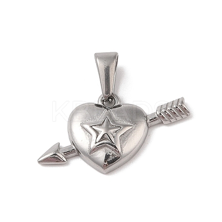 Non-Tarnish 304 Stainless Steel Pendants STAS-R232-09P-1