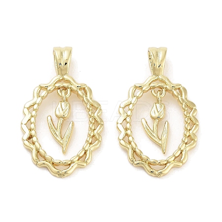 Rack Plating Brass Pendants KK-Z064-24G-02-1
