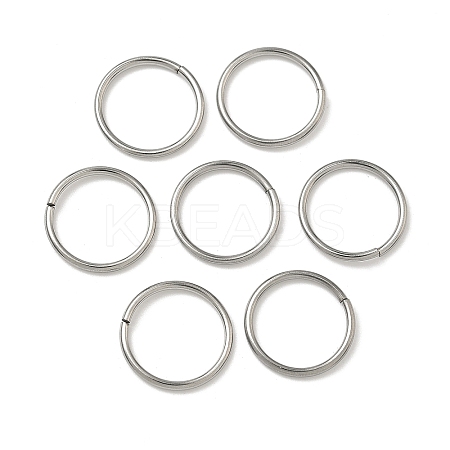 Tarnish Resistant 304 Stainless Steel Open Jump Rings STAS-J013-14xx1.2mm-01-1