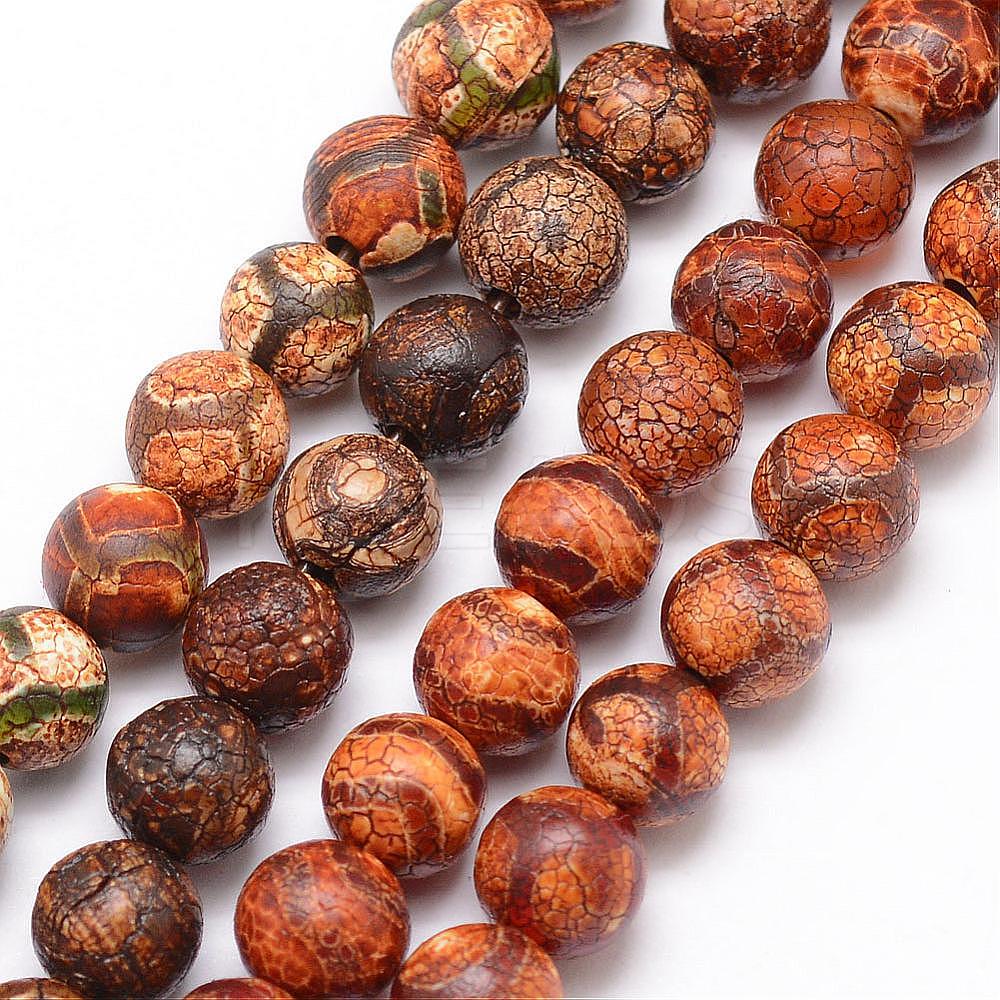 Wholesale Tibetan Style MIxed Pattern DZi Beads - KBeads.com