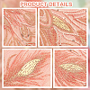 Peacock Tail Pattern Polyester Lace Computerized Embroidery Ornament Accessories DIY-WH0308-234C-5