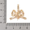 Brass Micro Pave Cubic Zirconia Peg Bails KK-N256-16G-4