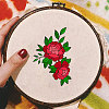 4 Sheets 11.6x8.2 Inch Stick and Stitch Embroidery Patterns DIY-WH0455-052-4