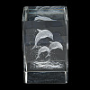 3D Laser Engraving Animal Glass Figurine DJEW-R013-01F-2