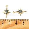 Brass Micro Pave Cubic Zirconia Pendants KK-M277-08G-01-3
