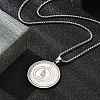 201 Stainless Steel Rhinestone Pendant Necklaces for Women LS-NJEW-U021-05P-3