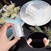2 Rolls 2 Styles Invisible Stretchy TPU Plastic Transparent Elastic Strap EW-NB0001-09-3