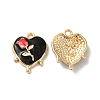 Rack Plating Alloy Enamel Pendants LS-ENAM-O050-05G-A-1